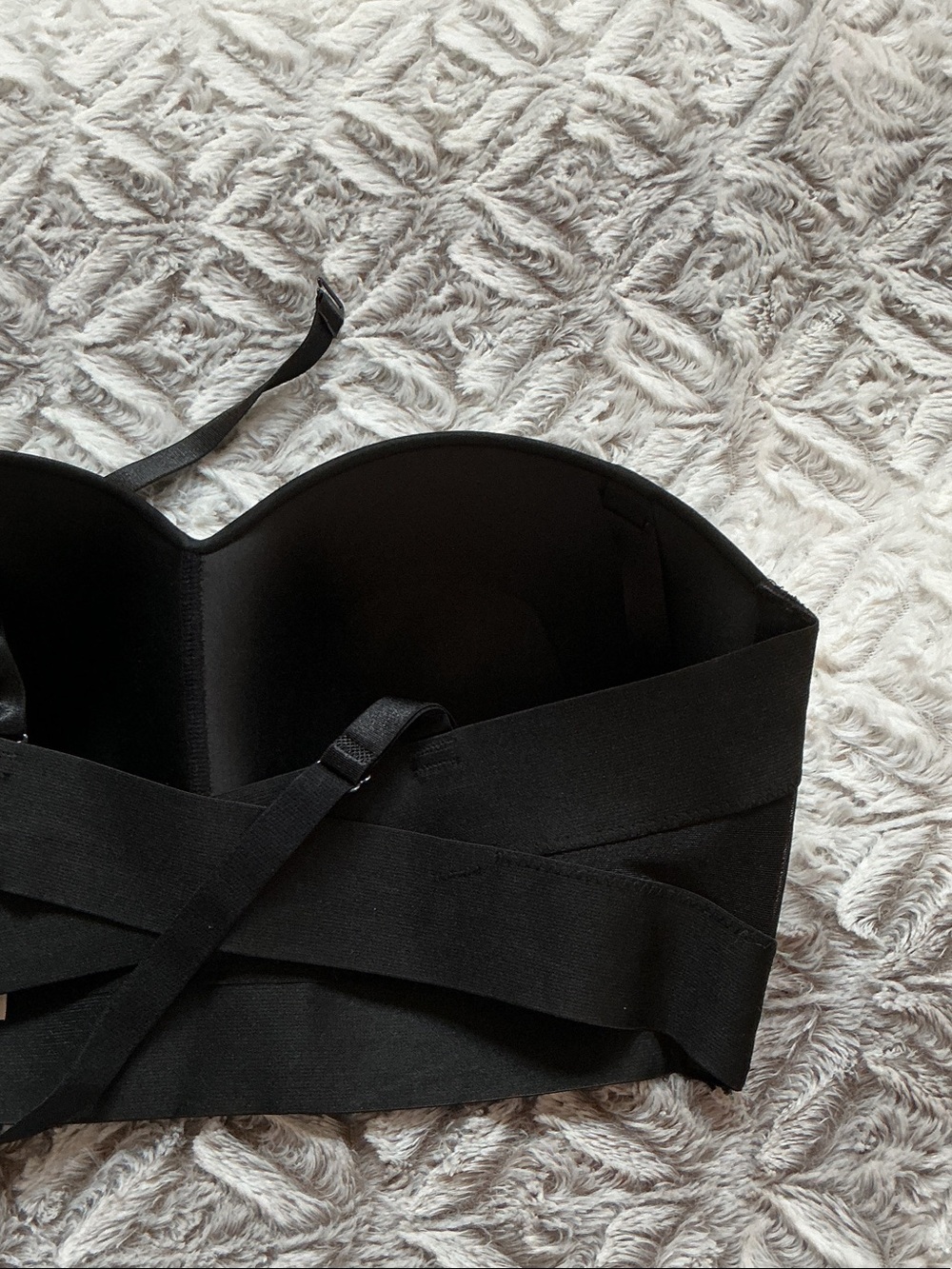 Convertible Black Strapless Longline Bra - Women Intimates - Picture 2 of 4